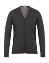Kangra Cashmere Kangra Man Cardigan Dark Purple Size 42 Merino Wool In Purple
