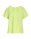 Rose A Pois Rosé A Pois Woman Top Lime Green Size 8 Cotton In Green