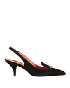 Santoni Woman Pumps Black Size 10.5 Leather