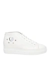 RUCOLINE RUCOLINE WOMAN SNEAKERS WHITE SIZE 4 CALFSKIN