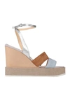 Apepazza Woman Sandals Light Grey Size 11 Leather In Grey