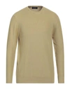 Drumohr Man Sweater Sage Green Size 44 Cotton In Yellow