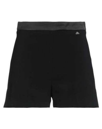 Divedivine Woman Shorts & Bermuda Shorts Black Size 8 Polyester, Elastane