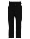 Masnada Woman Pants Black Size 4 Linen, Viscose, Elastane