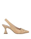 Marian Woman Pumps Beige Size 11 Leather