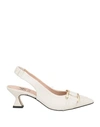 Marian Woman Pumps Off White Size 10 Leather