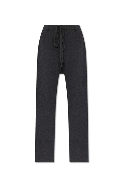 Maison Margiela Drawstring Knitted Trousers In Grey