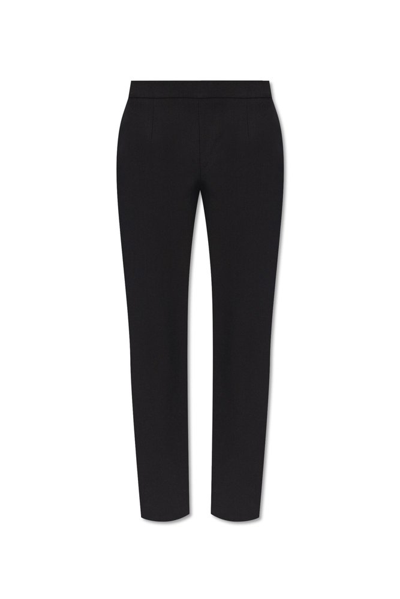 Moschino Tapered Leg Trousers In Black
