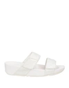 FITFLOP FITFLOP WOMAN SANDALS OFF WHITE SIZE 8.5 POLYURETHANE