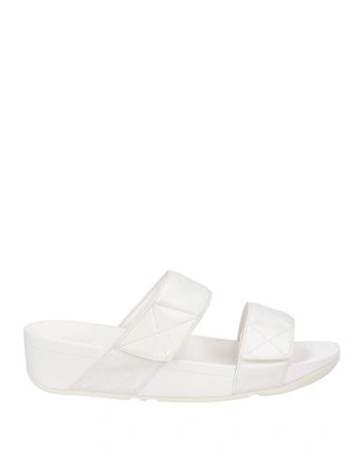 Fitflop Woman Sandals Off White Size 8.5 Polyurethane