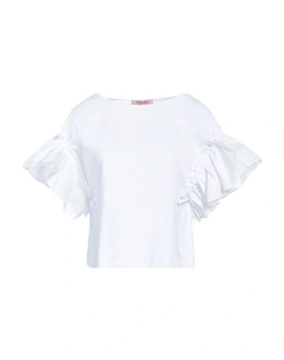 Rose A Pois Rosé A Pois Woman T-shirt White Size 8 Cotton, Elastane