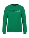 Dondup Man Sweatshirt Green Size Xxl Cotton, Elastane