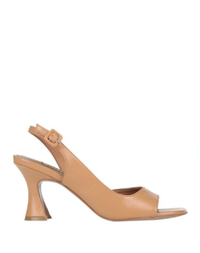 Bibi Lou Woman Sandals Brown Size 10 Leather In Brown