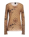 Masnada Woman T-shirt Sand Size 4 Cotton In Beige