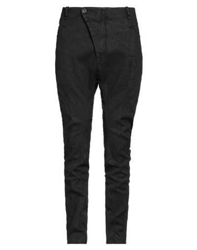 Masnada Man Pants Black Size 38 Cotton, Elastane