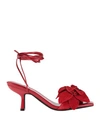 Jeffrey Campbell Woman Sandals Red Size 8 Leather
