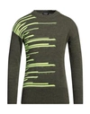 Yoon Man Sweater Military Green Size 40 Acrylic, Virgin Wool, Alpaca Wool, Viscose In Green