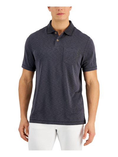 Club Room Mens Collared Short Sleeve Polo In Multi