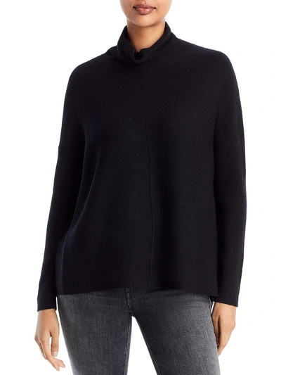 Cupio Womens Mock Neck Knit Pullover Sweater In Black