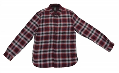 John Varvatos Neil Reverse Shirt In Cherry In Grey