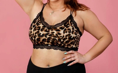 Jadyk Original Bralette In Leopard In Gold