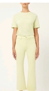 Dl1961 - Women's Bridget Boot High Rise Instasculpt Crop In Light Limeaid In Yellow