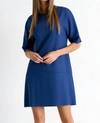 SHAN SOFIA ROUND NECK TUNIC DRESS IN JEANS