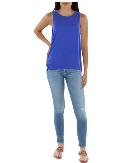 Coin 1804 Plus Womens Ruched Layering Tank Top In Blue