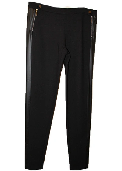 Angel Faux Leather Straight Pant In Black
