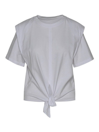 Isabel Marant Zelikia T-shirt In White Cotton In Blanco