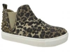 VERY G ZOEY STUDDED SLIP-ON SHOES IN LEOPARD