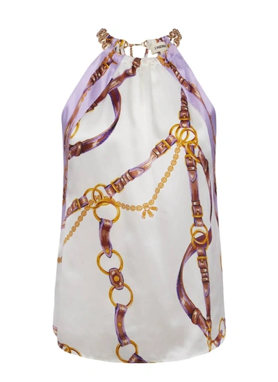 L AGENCE TILLIE CHAIN TOP IN LILAC