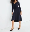 Veronica Beard Gilbert Ruched Dress In Blue