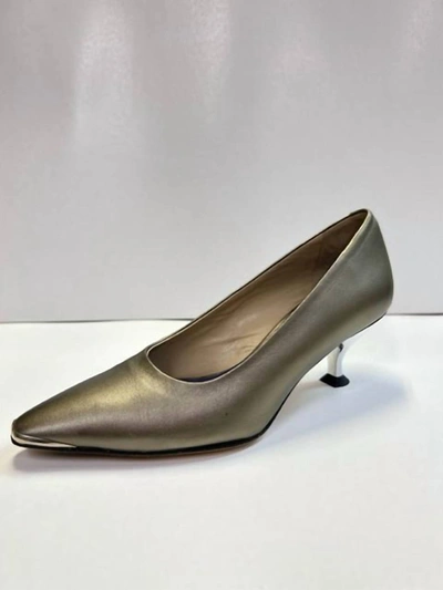 Amalfi By Rangoni Duccio Pumps In Pewter In Silver