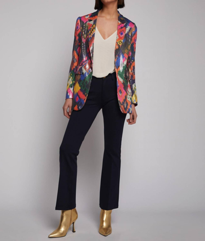 Vilagallo Andrea Ikat Sequins Jacket In Multi