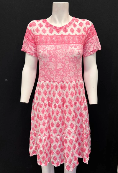 David Cline Tiered Baby Doll Dress In Pink
