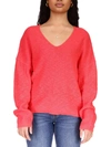 SANCTUARY KEEP IT CHILL WOMENS KNIT V-NECK PULLOVER SWEATER
