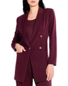 Nic + Zoe The Avenue Double Breasted Blazer In Red
