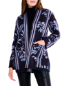 Nic + Zoe Moody Blooms Cardigan In Blue
