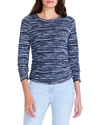 Nic + Zoe Women's Abstract Stripe Top In Multi