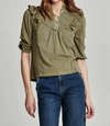 ANOTHER LOVE KENDALL PLEATED TOP IN LAUREL OAK