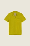 Oas Solid Terry Polo In Green