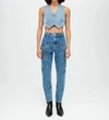 Re/done Racer Taper Jean In Speedway In Blue