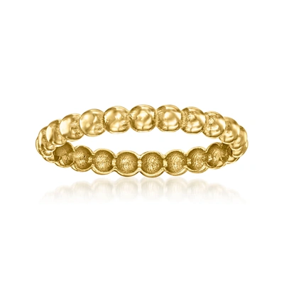 Canaria Fine Jewelry Canaria Italian 10kt Yellow Gold Bead Ring