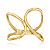 CANARIA FINE JEWELRY CANARIA 10KT YELLOW GOLD FREEFORM GEOMETRIC RING