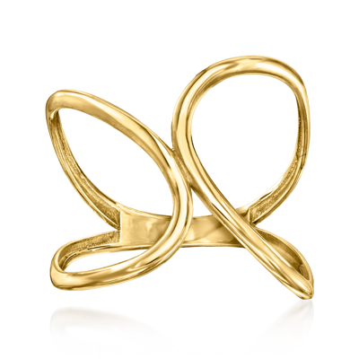 Canaria Fine Jewelry Canaria 10kt Yellow Gold Freeform Geometric Ring