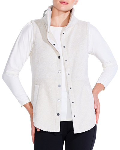 Nic + Zoe Nic+zoe Fleece Knit Vest In White