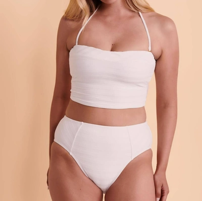 La Blanca Bandeau Bikini Top In White