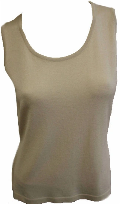 Angel Bra-friendly Tank Top In Sand In Beige