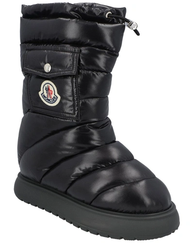 Moncler Gaia Nylon Boots In Black